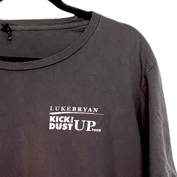 Luke Bryan Kick The Dust Up Tour Band Tee Gray Tshirt - Picture 5 of 8